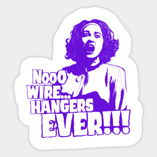 No Hangers Sticker